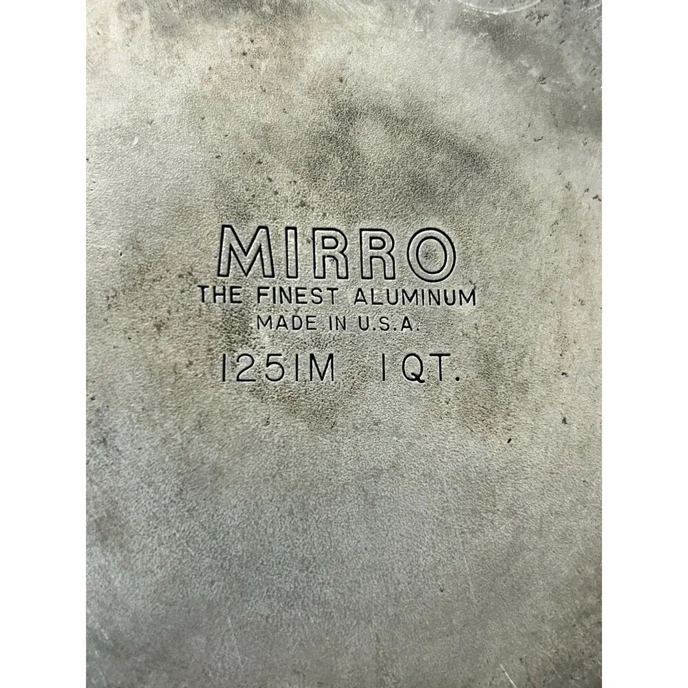 Vintage Mirro Aluminum Saucepan Set 1 Qt 2 Qt With Lids Steamer Vents